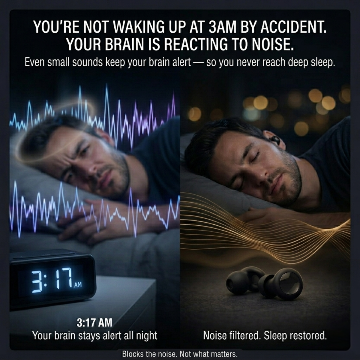 Quiet Edge™ Focus 3 — High-Fidelity Sleep Earplugs