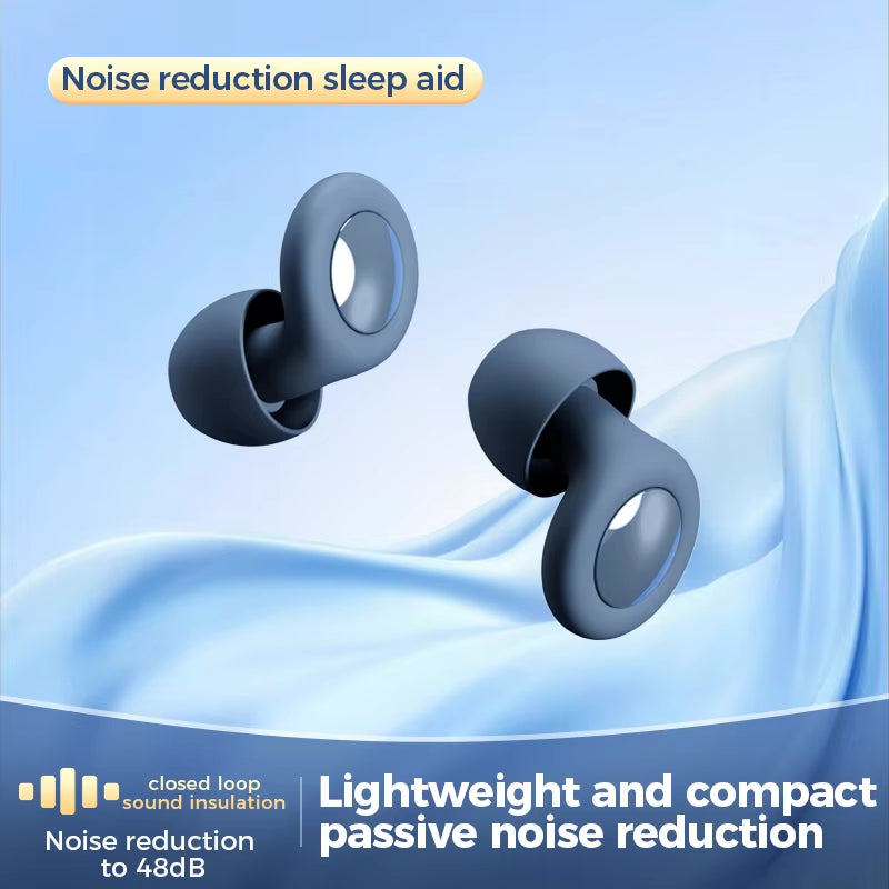 Silicone Earplugs for Swimming Sleep Noise Cancel Noise Reduction-Soundproof Reduce Disturbances -Quality Loop Earplugs